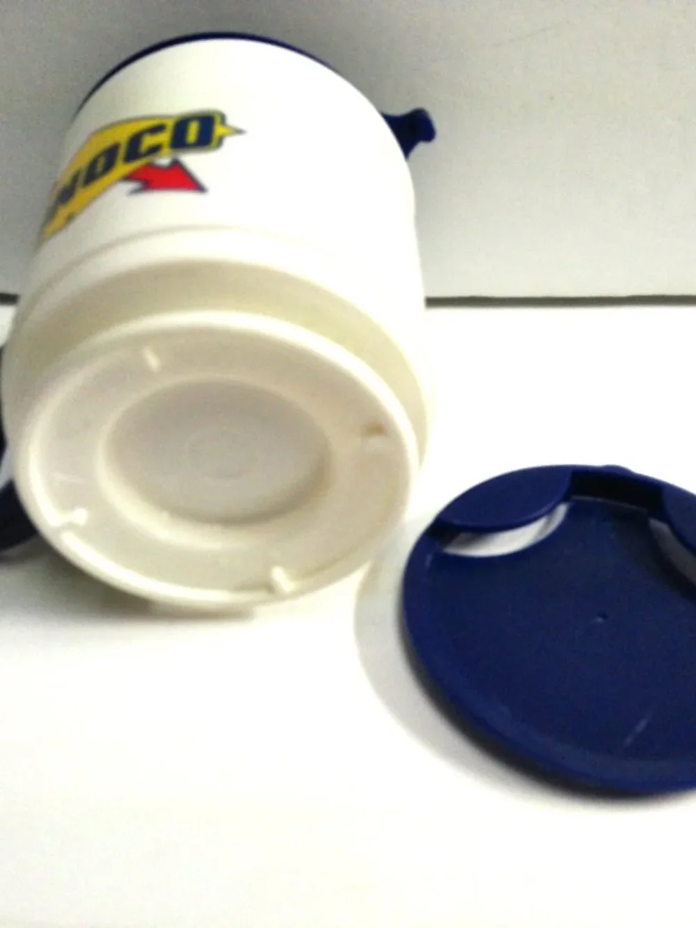 Pittsburgh Penguins Hockey Sunoco Promotional Travel Mug 1970 & Lid, Holder Base